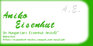 aniko eisenhut business card